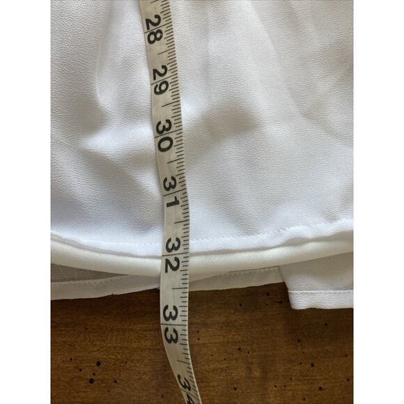 Show Me Your Mumu Tunic Dress Sz S New Sienna Swing Chiffon White Fairy Romantic - Picture 10 of 10